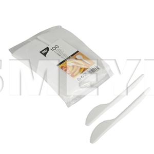 Bild von Papstar 100 Messer, PS 17,5 cm weiss