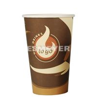 Afbeelding van Papstar 50 Trinkbecher, Pappe "To Go" 0,4 l