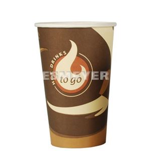 Afbeelding van Papstar 50 Trinkbecher, Pappe "To Go" 0,4 l