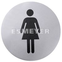 Picture of Toiletten-Türsymbol aus Edelstahl