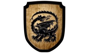 Resim Wappenschild Drache natur