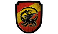 Resim Wappenschild Drache rot