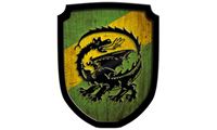 Resim Wappenschild Drache grün