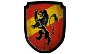 Resim Wappenschild Löwe rot