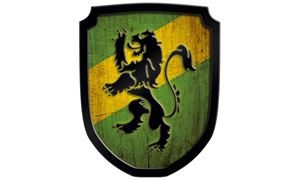 Obrazek Wappenschild Löwe grün