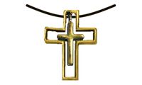 Picture of Anhänger Kreuz im Kreuz gold