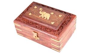 Picture of Holztruhe Elefant