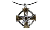 Picture of Anhänger Kreuz mit Pentagramm