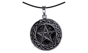 Изображение Anhänger Pentagramm Medallion silber