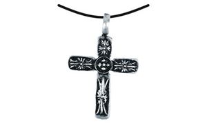 Image de Anhänger Kreuz mit Blüten