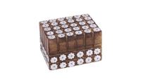Picture of Holzbox Floral mini silber