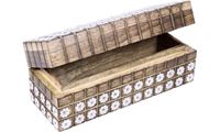 Picture of Holzbox Floral prisma silber