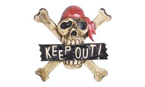 Picture of Totenkopf-Schild "KEEP OUT"
