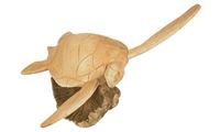 Obrazek Schildkröte schwimmend geschnitzt