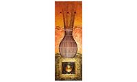 Picture of Collage "Rattanvase" orange