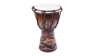 Picture of Trommel 25 cm geschnitzt spezial Delphin