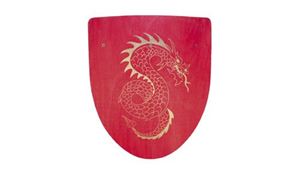 Obrazek Schild Hector Schlangendrache rot-gold