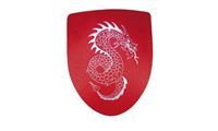 Imagen de Schild Hector Schlangendrache rot-silber