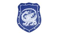 Obrazek Schild Elegant Drache blau