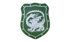 Imagen de Schild Elegant Drache grün