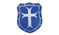 Imagen de Schild Elegant Kreuz blau