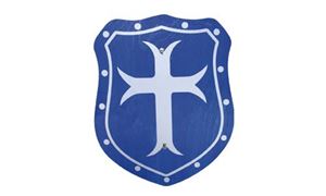 Imagen de Schild Elegant Kreuz blau