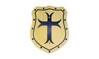 Imagen de Schild Elegant Kreuz gelb
