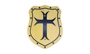 Imagen de Schild Elegant Kreuz gelb