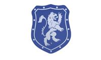 Obrazek Schild Elegant Löwe blau