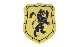 Imagen de Schild Elegant Löwe gelb