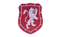 Imagen de Schild Elegant Löwe rot