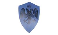 Imagen de Schild groß Doppelkopfadler blau