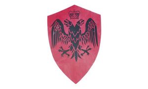 Imagen de Schild groß Doppelkopfadler rot