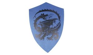 Imagen de Schild groß Drache blau