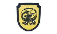 Imagen de Schild klein Drache gelb