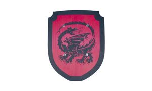 Imagen de Schild klein Drache rot