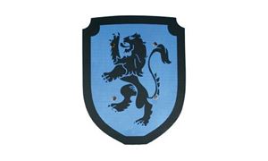 Obrazek Schild klein Löwe blau