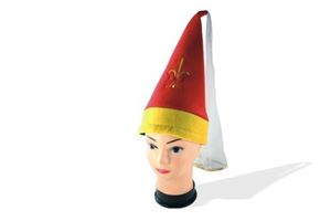 Picture of Burgfräuleinhut bestickt rot M