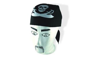 Obrazek Piratenkopftuch schwarz