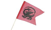 Obrazek Ritterfahne 38x28cm Drache rot