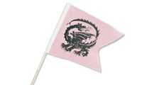 Obrazek Ritterfahne 38x28cm Drache weiß