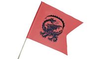 Obrazek Ritterfahne 58x43cm Drache rot