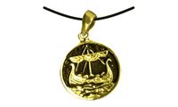 Resim Anhänger Amulett Wikingerboot gold