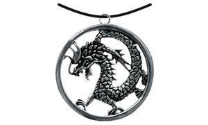 Picture of Anhänger chin. Drache im Ring silber