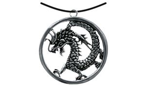 Εικόνα της Anhänger chin. Drache im Ring silber