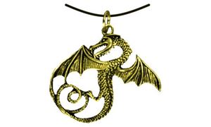 Εικόνα της Anhänger Drache m. Flügeln gold