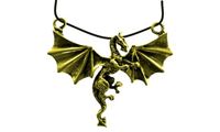 Picture of Anhänger Flügeldrache gold