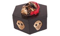 Imagen de 6eck-Box Totenkopf geschnitzt (3D)