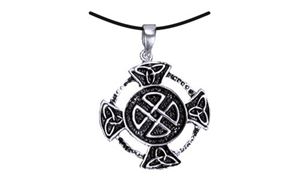 Picture of Anhänger Kreuz mit keltischem Knoten silber