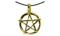 Picture of Anhänger Pentagramm groß gold